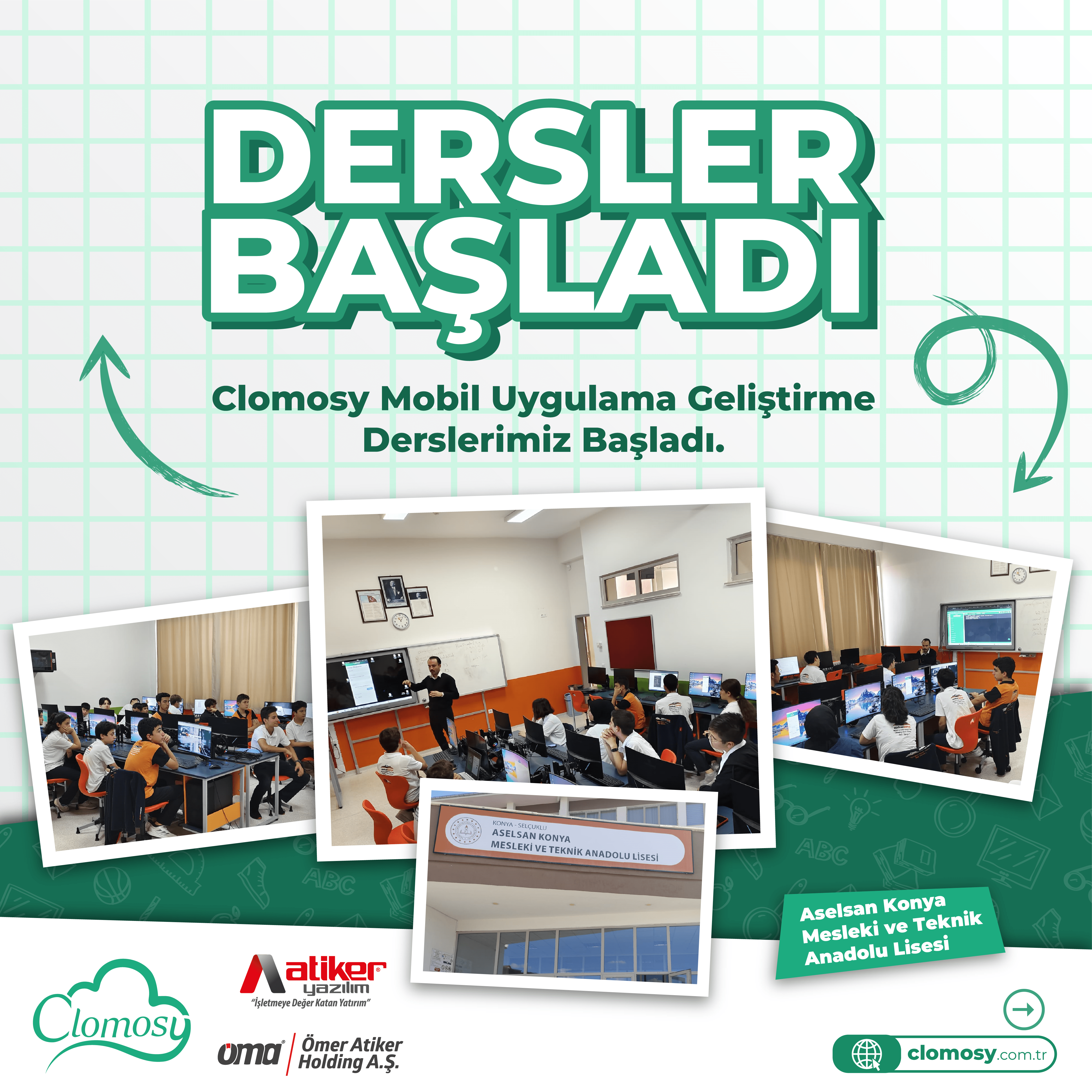 2024-2025 Eğitim Yılında Clomosy Mobil Uygulama Geliştirme dersleri başladı