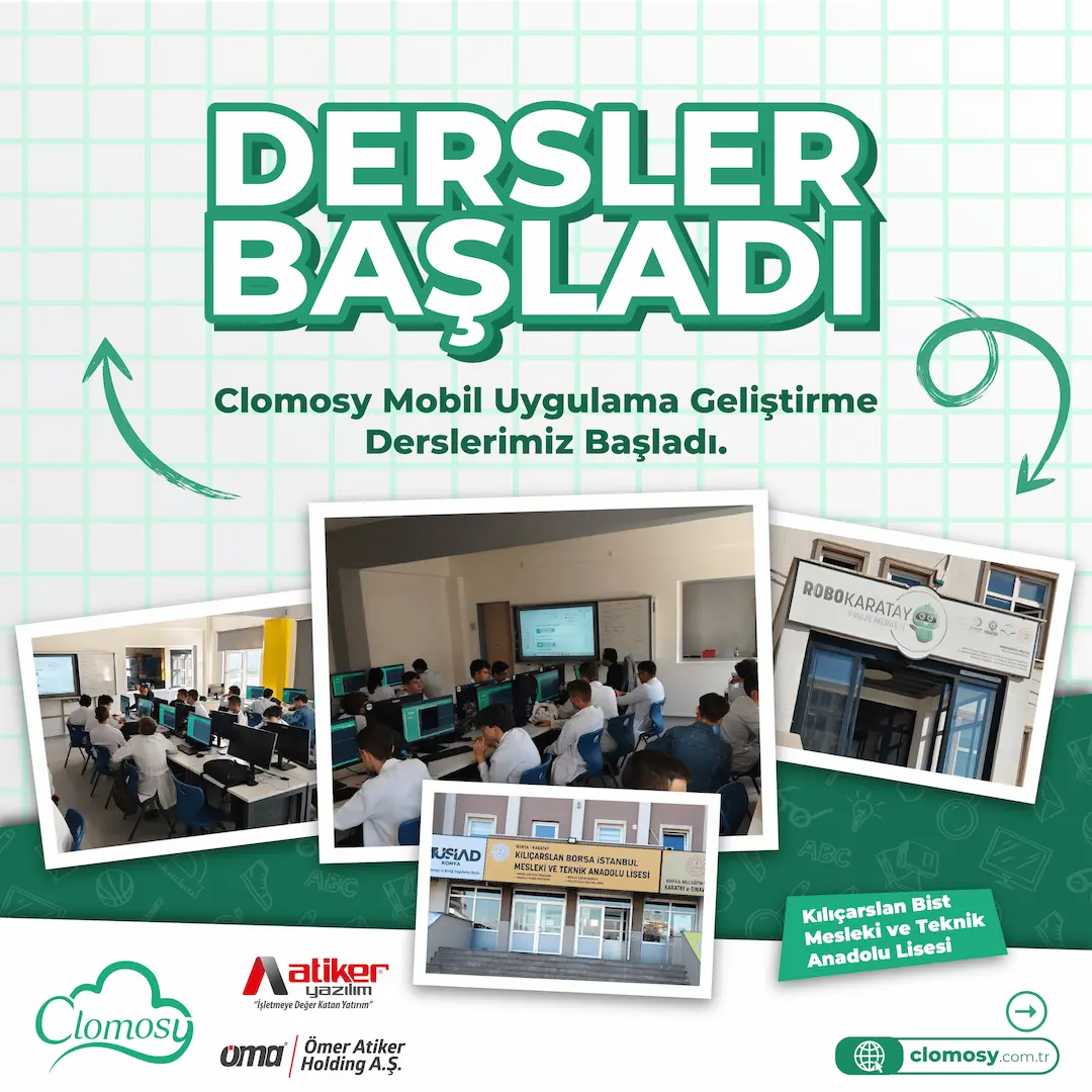 2024-2025 Clomosy Mobil Uygulama Geliştirme Dersleri Başladı